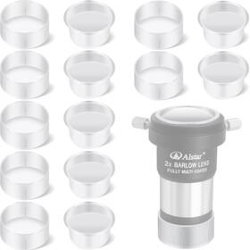 A Alstar Pla7s 7 Pair Dust Caps Set For 1.25 Inch Telescope Eyepiece Barlow Lens Di