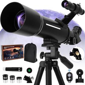 Akliffe 445036062005 Telescope Telescopes For Adults Astronomy 70mm Aperture 400mm Refractor