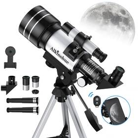 Alkinshue 755565087712 Telescope 70mm Aperture 300mm - Refractortelescope For Astronomy Enthusiasts