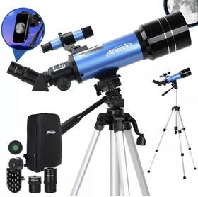 Aomekie Ao-2017b 70mm Lens Telescope Astronomical With Adjustable Tripod Backpack For Beginner Kids