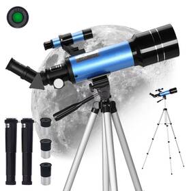 Aomekie Xd2001 300mm Astronomical Telescope 150x With Phone Adapter Barlow Lens For Kids Gift