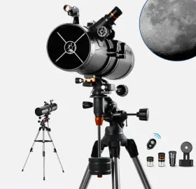 Xd2021 Aomekie Professional 130eq Reflector Telescope For Adults With Pl Eyepieces 2x Barlow Lens Xd2021 Aomekie Professional 130eq Reflector Telescope For Adults With Pl Eyepieces 2x Barlow Lens