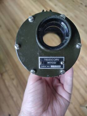 Army M90d Telescope Korean War Era