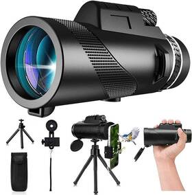 Asxmhgo 716198525125 New 2024 Hd 80x100 Monocular Telescope Monoculars For Adults High Powered Wi