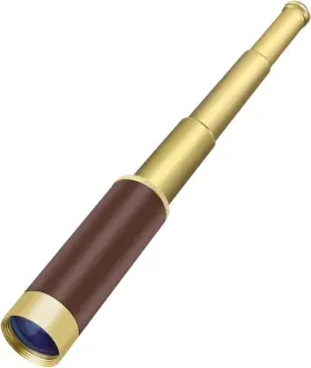 Dwyj-l01-fba Aubric Pirate Monocular Telescope For Kids And Adults Handheld Collapsible Brass Dwyj-l01-fba Aubric Pirate Monocular Telescope For Kids And Adults Handheld Collapsible Brass