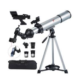 Aufcrow T001-ac-am-24 Telescope For Adults 80mm Aperture 600mm Refractor Telescopes High Magnificat