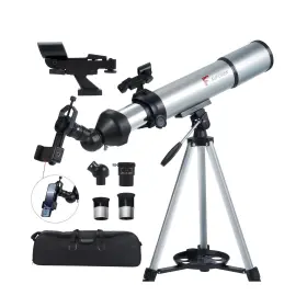 T001-ac-am-24 Aufcrow Telescope For Adults 80mm Aperture 600mm Refractor Telescopes High Magnificat