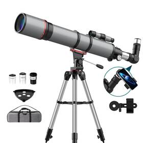 Aurosports Auro-90800-02 Telescope For Adults High Powered - 90mm Aperture 800mm Refractor F
