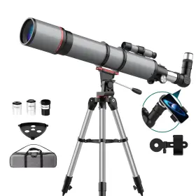 Auro-90800-02 Aurosports Telescope For Adults High Powered - 90mm Aperture 800mm Refractor F