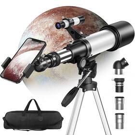 Bestcrof 639395238943 Telescope For Astronomy Beginners 70mm Aperture 16x-120x Magnification Expl