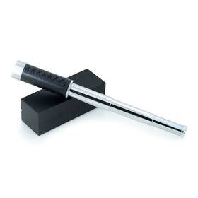 Bey Berk 797140308409 Chrome With Leather Trim 30mm Lens Telescope 25x Magnification Solid Box
