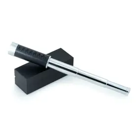 Bey Berk 797140308409 Chrome With Leather Trim 30mm Lens Telescope 25x Magnification Solid Box