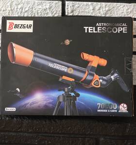 Bezgar Bl-1208 Astronomical Telescope 70mm Aperture 500mm Refractor Age 5 New