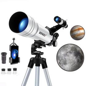 Borwolf 70040 Telescope Hd 400/70mm For Adults Refractor Astronomy - Watching The