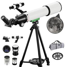 Bossdun Bossdun-50070 Telescope 70mm Aperture 20x-150x Portable Refractor Telescopes For Astrono
