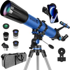 Branded 445035438498 Telescope For Adults High Powered 90mm Aperture 800mm Professional R