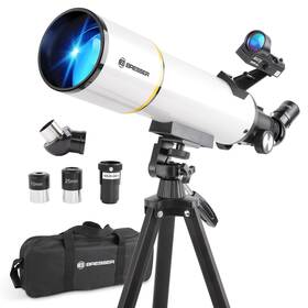 Bresser Tea-2 Telescope For Adults High Powered 80mm Aperture 500mm Fully Mult-