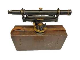 Buff & Buff 12852 And Surveyors Telescope With Case 1900s