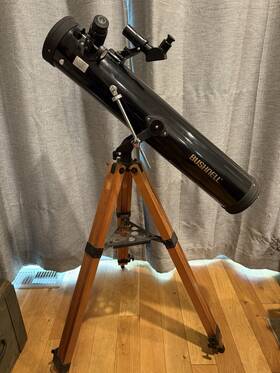 Bushnell 78-3650 Telescope Model Reflector With Wooden Legs