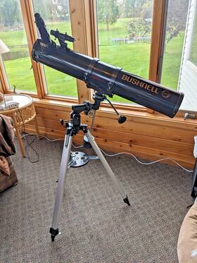 Bushnell 78-9675 Voyager 900mm Reflector Telescope 675x4.5 With Storage Box