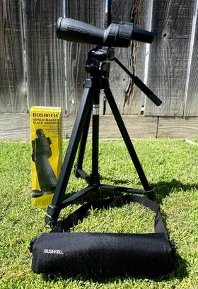 Bushnell / Bausch & Lomb 68-4020 Vtg Spacemaster 60mm Telescope 78-2317 Black Tripod Case