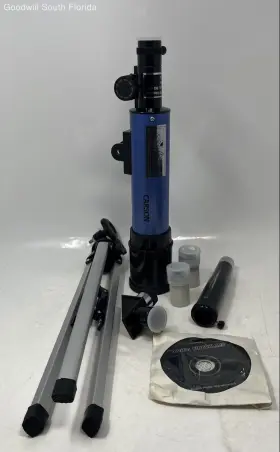 36050 Carson 36650 Aim 360mm 369x50 Blue Black Telescope Tripod Eyepiece Not Tested 36050 Carson 36650 Aim 360mm 369x50 Blue Black Telescope Tripod Eyepiece Not Tested