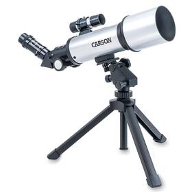 Carson 750668012838 Sky Chaser 70mm Refractor Beginner Telescope With Tabletop Tripod For