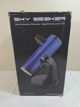 Carson Jc-200un Skyseeker 15x-37.5x Newtonian Reflector Beginner Telescope With Universal