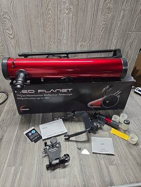 Carson Optical Rp100 Red Planet Series 35-78x76 Newtonian Reflector Telescope #rp-100