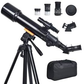 Cbeyook X004tsr1wz Telescope For Beginners And Kids 70mm / 500mm Refractor 150x Hd Portable Trave