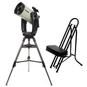 Celestron 11009-1 Cpc Deluxe 1100 Hd 11 Inch Telescope With Nexstar Bundle Tripod And Chair