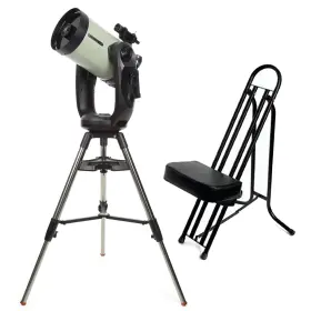 11009-1 Celestron Cpc Deluxe 1100 Hd 11 Inch Telescope With Nexstar Bundle Tripod And Chair 11009-1 Celestron Cpc Deluxe 1100 Hd 11 Inch Telescope With Nexstar Bundle Tripod And Chair