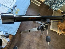Celestron 21066 Dx Al Firstscope 60 Eq Deluxe 21066 Dx Al 60mm Refractor 20mm And 8mm Kit