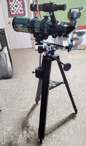 Celestron 21072 Vtg Ll Bean Short Tube 80eq With Rings 80mm F5 St80 Wide Field Euc