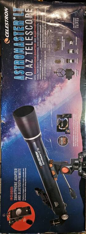 Celestron 70az Astromaster Lt Refractor Telescope Kit With Smartphone Adapter