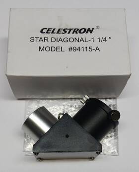 Celestron 94115-a 1.25 Inch 90 Star Diagonal For Telescope - New In Open Box