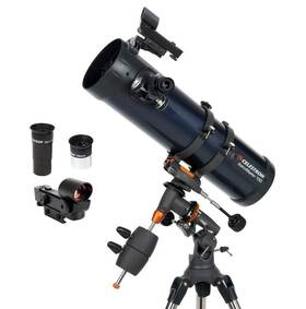 Celestron 941551 Astromaster 130 Reflector Telescope 130mm Eq Mount Motorized Led Dot