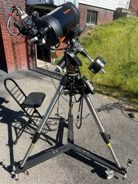 C8-sgt Celestron With 30 Accessories And High End Mallincam Xtreme Video Camera