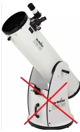 S11610-1 Celestron Skywatcher Classic 8 Inch Dobsonian Telescope Without Base S11610-1 Celestron Skywatcher Classic 8 Inch Dobsonian Telescope Without Base