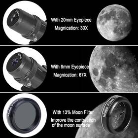 Celticbird 696593486033 Telescope For Adults High Powered 80mm Aperture 600mm Telescopes