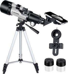 Celticbird 782570642339 Telescope For Kids Beginners 70mm Aperture 400mm Astronomical Silver70400