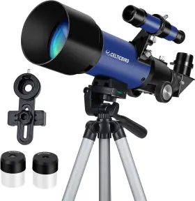 Celticbird 782570642346 Telescope For Kids Beginners 70mm Aperture 400mm Ocean Blue70400