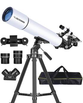 Celticbird 80800 Telescope For Adults Astronomy Beginners 80mm Aperture 800mm Refr