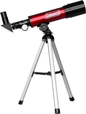 Coleman C36050-r 360x50 Refractor Telescope Kit Hd Carrying Case C36050 Crimson Red