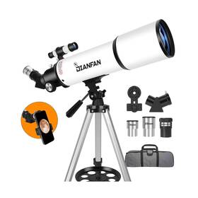Dianfan Dianfan-80600 Telescope 80mm Aperture 600mm Telescopes For Adults Astronomy Fully Mult-coat