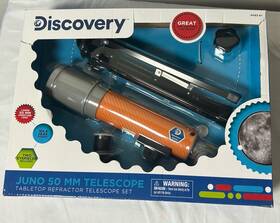 Discovery 4410051b Juno 50mm Telescope Set Tabletop Refractor 18x 28.8x Nib