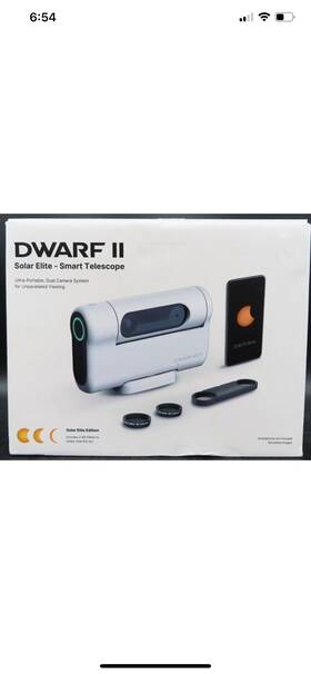 Dwarf 811803035829 Ii Solar Elite Smart Telescope Portable Dual Camera Es-dwarfii