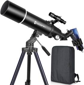 Eaconn 313090467456 Telescopes For Adults Astronomy 80mm Aperture 600mm Refractor Telescope Beg
