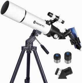Eaconn 727380312621 Telescopes For Adults Astronomy 80mm Aperture 600mm Refractor Telescope