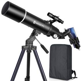 Eaconn 727380312744 Telescopes For Adults Astronomy 80mm Aperture 600mm Refractor Telescope